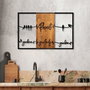 Wallity Respect Your Home Your Family Your Love 1 - Escultura de Pared de Madera en Nogal y Negro
